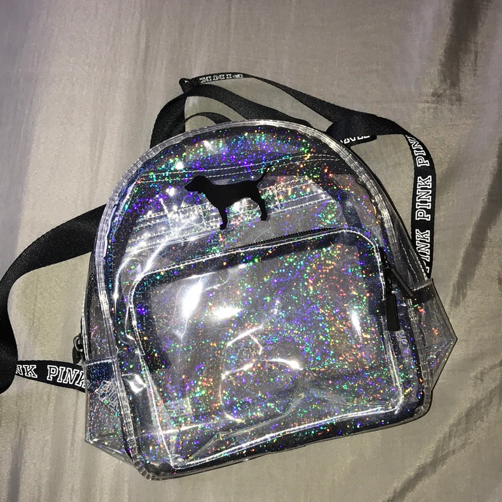 PINK Holographic Mini Backpack